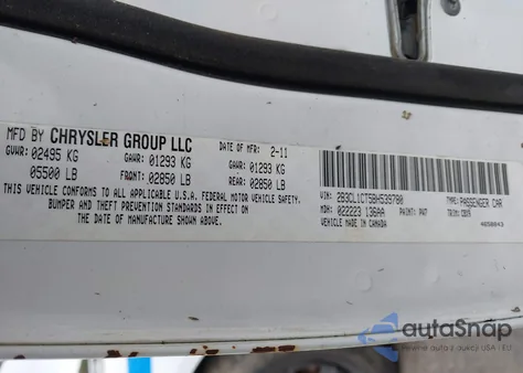 2011 Dodge Charger Police z USA, uszkodzony, nr VIN 2B3CL1CT5BH539780